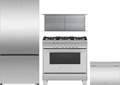 4 Piece Package Includes Refrigerator, Range, Hood And Dishwasher